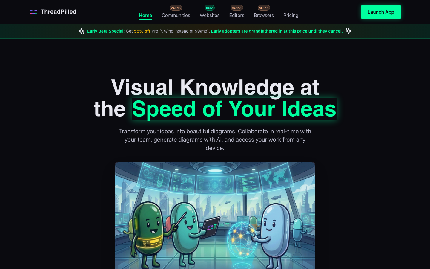 ThreadPilled public homepage